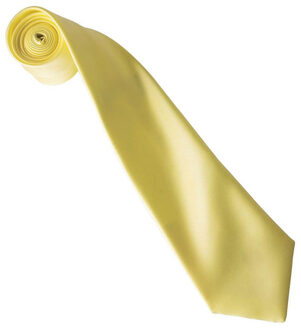 Premier Kleurencollectie satijnen stropdas Geel