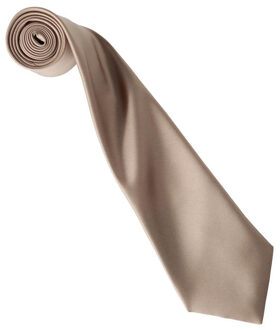 Premier Kleurencollectie satijnen stropdas Kaki