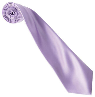 Premier Kleurencollectie satijnen stropdas Lila