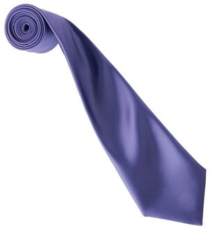 Premier Kleurencollectie satijnen stropdas Paars