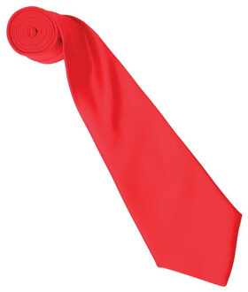 Premier Kleurencollectie satijnen stropdas Rood