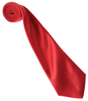 Premier Kleurencollectie satijnen stropdas Rood