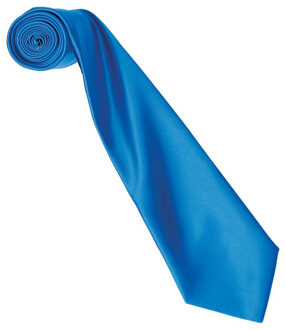 Premier Kleurencollectie satijnen stropdas Saffier