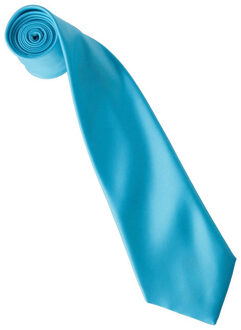 Premier Kleurencollectie satijnen stropdas Turquoise