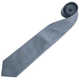 Premier Mannen “Colours” Effen Mode / Zakelijk Stropdas (Grijs) - One Size