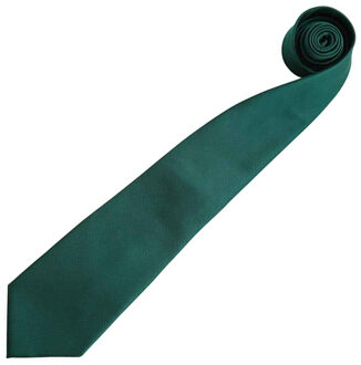 Premier Mannen “Colours” Effen Mode / Zaken Stropdas (Flesgroen) - maat