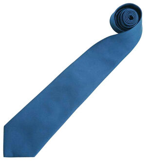 Premier Mannen 'Kleuren' Effen Mode / Zakelijke Stropdas (Koninklijk) Blauw - One Size