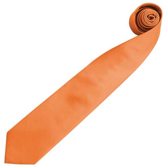 Premier Mannen “Kleuren” Effen Mode / Zakelijke Stropdas (Oranje) - One Size