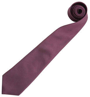 Premier Mannen “Kleuren” Effen Mode / Zakelijke Stropdas (Paars) - One Size