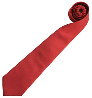 Premier Mannen “Kleuren” Effen Mode / Zaken Stropdas (Bordeaux) Bourgogne - One Size