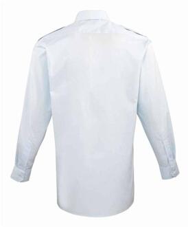 Premier Pilotenoverhemd met lange mouwen voor heren (Lichtblauw) - 22