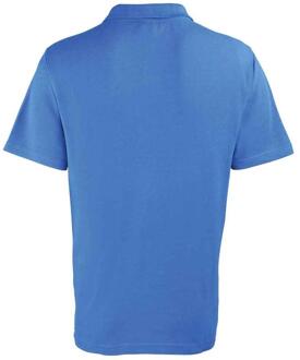 Premier poloshirt met studs voor heren (Koningsblauw) - 4XL