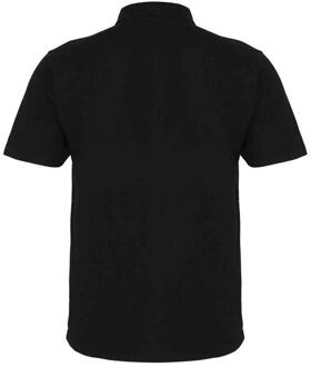 Premier poloshirt met studs voor heren (Zwart) - maat XS