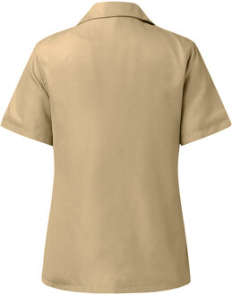 Premier Popeline blouse met korte mouwen / Gewoon werkoverhemd (Khaki) Kaki - EU 44 / UK 16