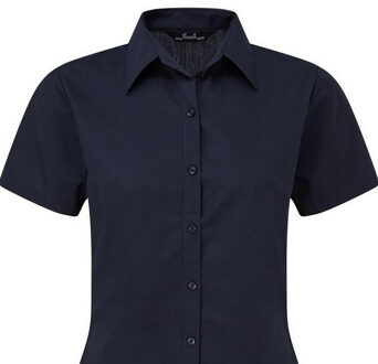 Premier Popeline blouse met korte mouwen / Gewoon werkoverhemd (Marine) Navy - EU 50 / UK 22