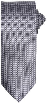 Premier Puppytooth Stropdas (Zilver) - maat