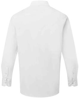 Premier Recyclight poplin overhemd met lange mouwen voor heren (Wit) - S