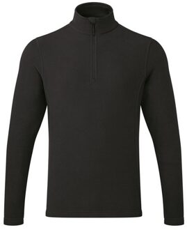 Premier Recyclight Quarter Zip Fleece Top voor volwassenen (Zwart) - maat XS