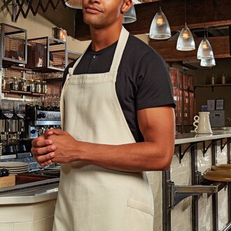 Premier Regenerate Duurzaam Schort met Slabbetje (Natuurlijk) Naturel