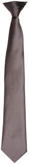 Premier Satijnen stropdas voor volwassenen (Donkergrijs)