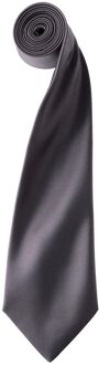 Premier Satijnen stropdas voor volwassenen (Donkergrijs)