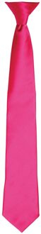 Premier Satijnen stropdas voor volwassenen (Heet Roze)