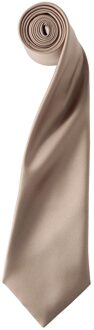 Premier Satijnen stropdas voor volwassenen (Khaki) Kaki - One Size