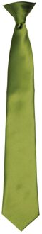 Premier Satijnen stropdas voor volwassenen (Oase Groen) - maat