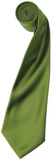 Premier Satijnen stropdas voor volwassenen (Oase Groen) - maat