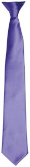 Premier Satijnen stropdas voor volwassenen (Paars) - maat