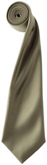Premier Satijnen stropdas voor volwassenen (Salie) Grijs - One Size