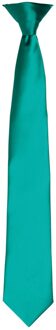 Premier Satijnen stropdas voor volwassenen (Smaragd) - maat
