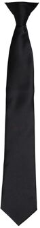 Premier Satijnen stropdas voor volwassenen (Zwart) - One Size