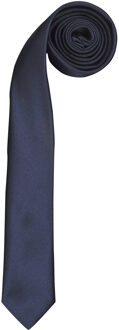 Premier Stropdas - Heren Slank Retro Work Tie (Pakket van 2) (Marine) Navy