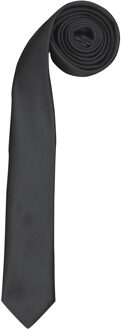 Premier Stropdas - Heren Slank Retro Work Tie (Pakket van 2) (Zwart) - One Size