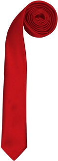 Premier Stropdas - Heren Slank Retrowerk Stropdas (Rood) - One Size