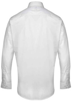 Premier Supreme Heavier Weight Poplin Werkshirt met lange mouwen (Wit) - 18N
