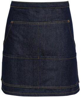 Premier Taille schort voor volwassenen (Indigo Denim) Indigoblauw - One Size