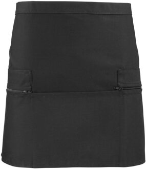 Premier Tailleschort / Werkkleding (Pakket van 2) (Zwart) - One Size