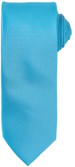 Premier Uniseks Micro Wafel Stropdas voor volwassenen (Turquoise)