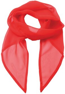 Premier Uniseks sjaal van chiffon in kleuren voor volwassenen (Aardbeienrood) - maat