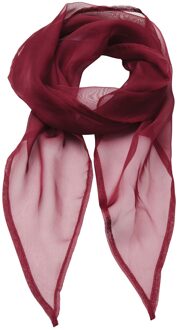 Premier Uniseks sjaal van chiffon in kleuren voor volwassenen (Bourgondië) Bourgogne