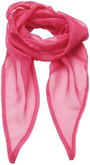 Premier Uniseks sjaal van chiffon in kleuren voor volwassenen (Fuchsia) - One Size