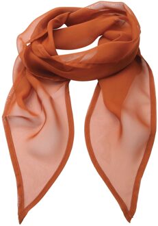 Premier Uniseks sjaal van chiffon in kleuren voor volwassenen (Kastanje) Kastanjebruin - One Size