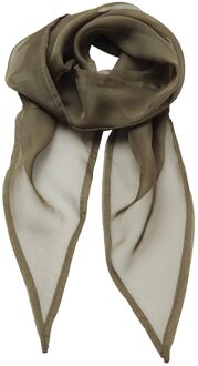 Premier Uniseks sjaal van chiffon in kleuren voor volwassenen (Olijf) - maat