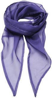 Premier Uniseks sjaal van chiffon in kleuren voor volwassenen (Paars) - maat