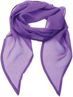 Premier Uniseks sjaal van chiffon in kleuren voor volwassenen (Rijke Violet)