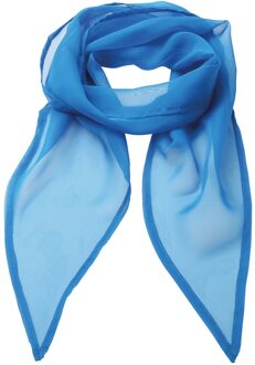 Premier Uniseks sjaal van chiffon in kleuren voor volwassenen (Saffierblauw)