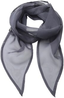 Premier Uniseks sjaal van chiffon in kleuren voor volwassenen (Staal) Grijs - One Size