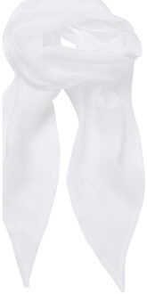 Premier Uniseks sjaal van chiffon in kleuren voor volwassenen (Wit)